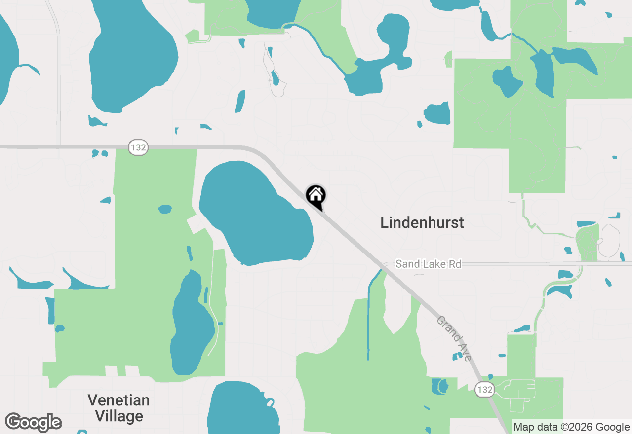 Map of 1907 E Grand Avenue, Lindenhurst, IL 60046
