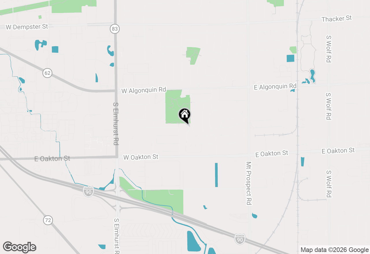 Map of 1454 Dayton Place, Des Plaines, IL 60018