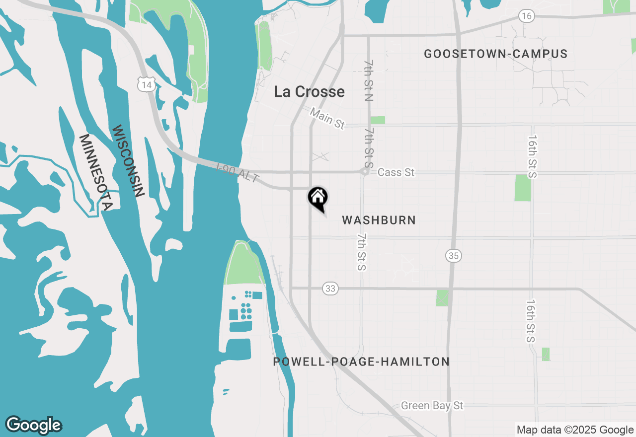 Map of 415 Ferry St, La Crosse, WI 54601