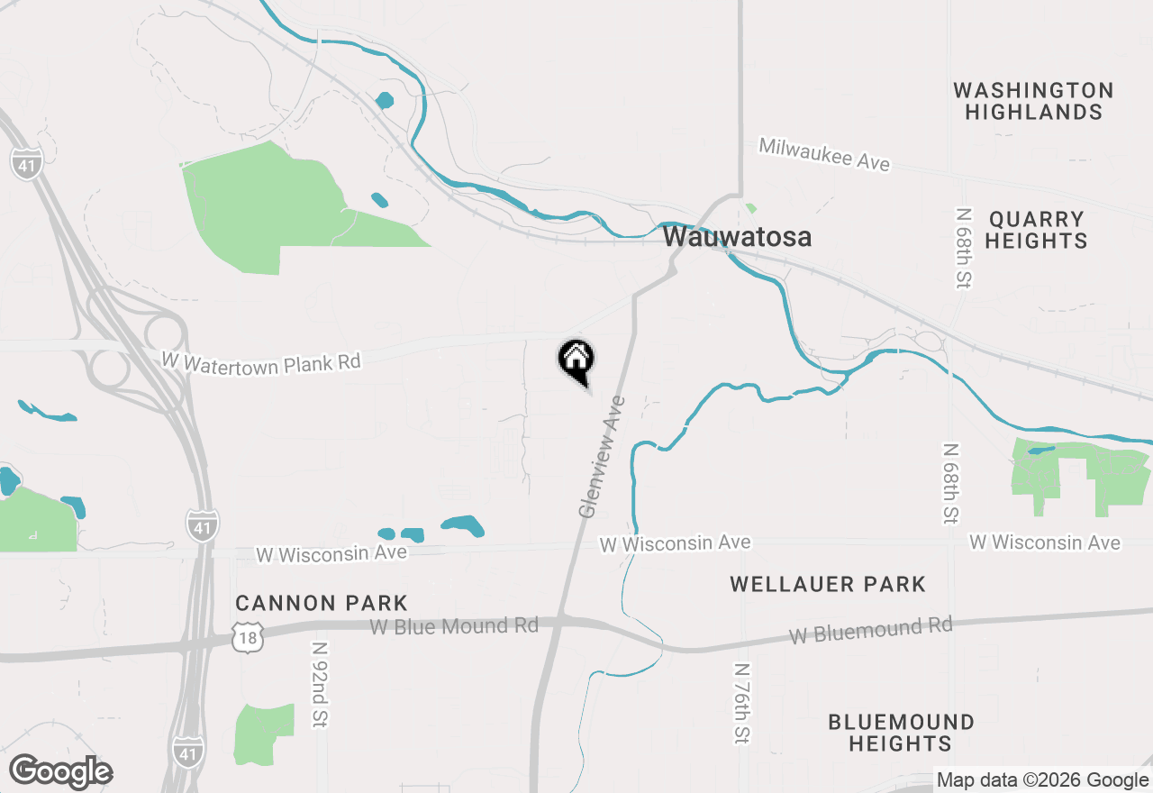 Map of 8229 Gridley Ave, Wauwatosa, WI 53213