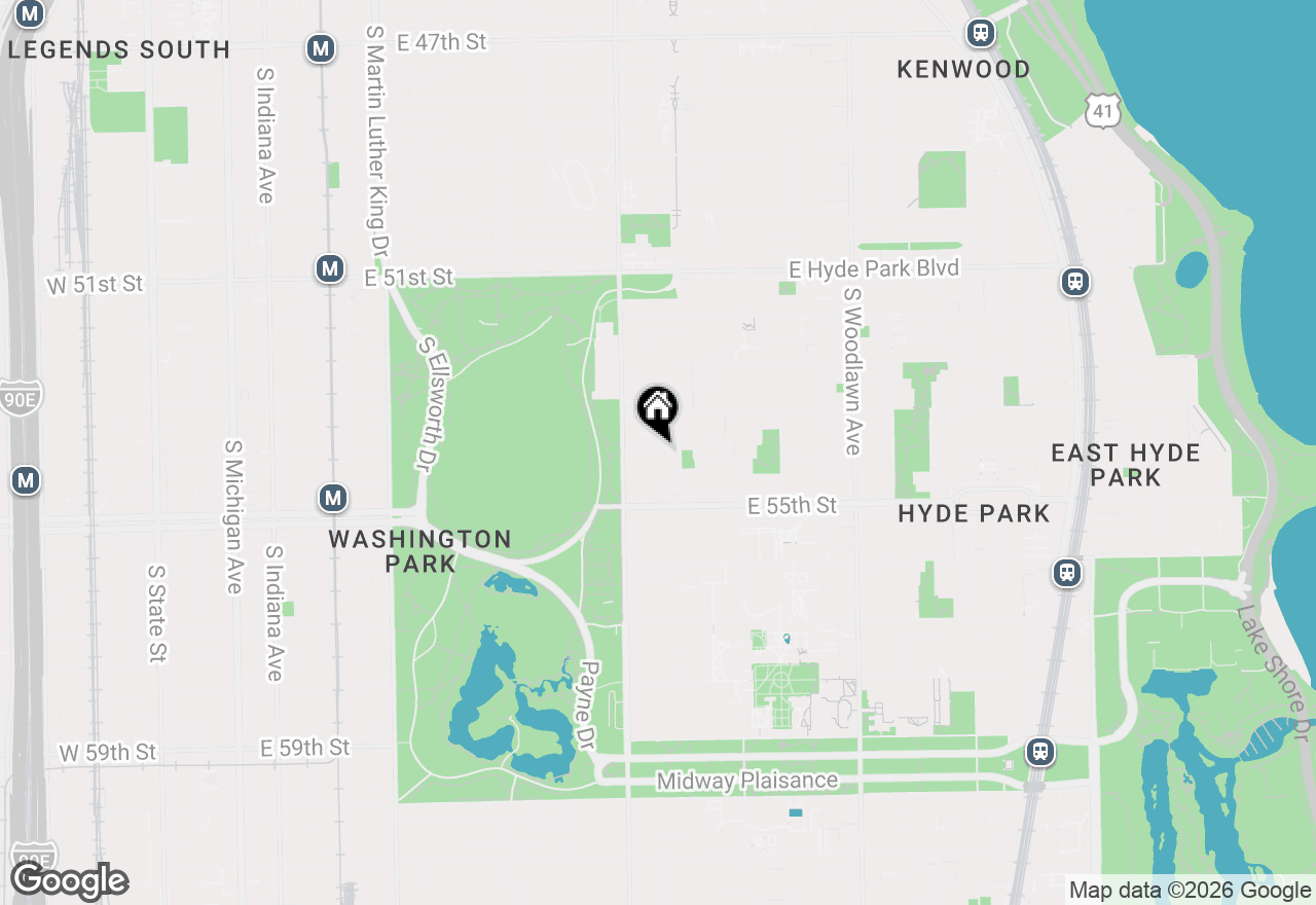 Map of 5401 S Maryland Avenue, Chicago, IL 60615