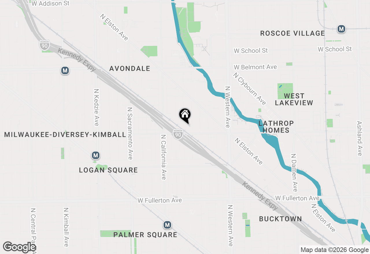 Map of 2826 N Talman Avenue #A, Chicago, IL 60618