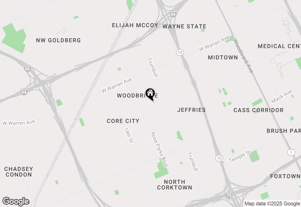 Map of 4421 Avery Street, Detroit, MI 48208