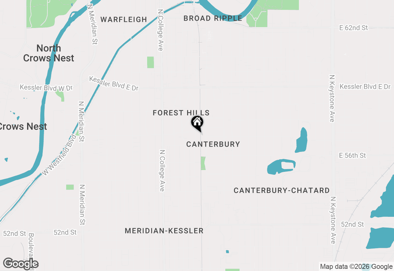 Map of 5683 Winthrop Avenue, Indianapolis, IN 46220