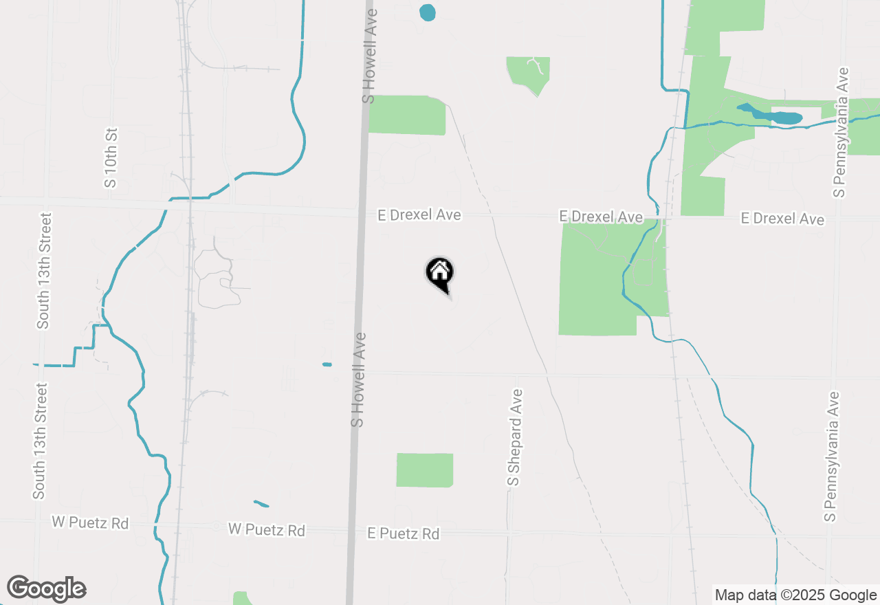 Map of 8110 S Verdev Dr, Oak Creek, WI 53154