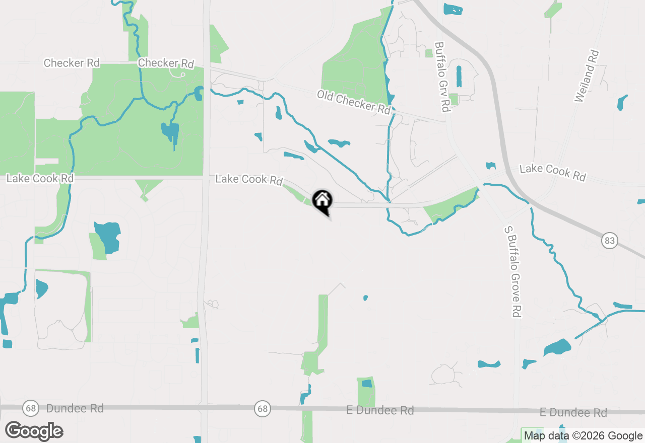 Map of 170 Cherrywood Road, Buffalo Grove, IL 60089