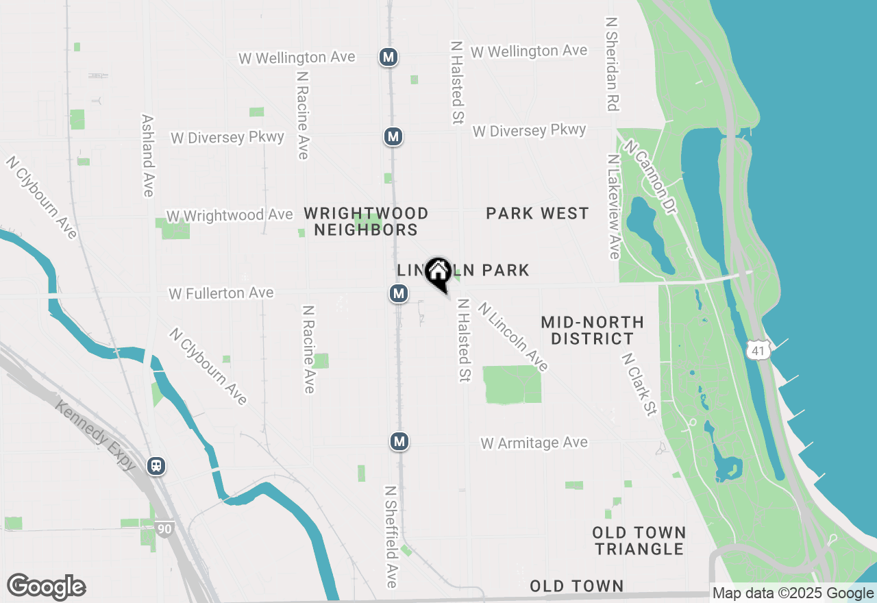 Map of 840 W Chalmers Place, Chicago, IL 60614