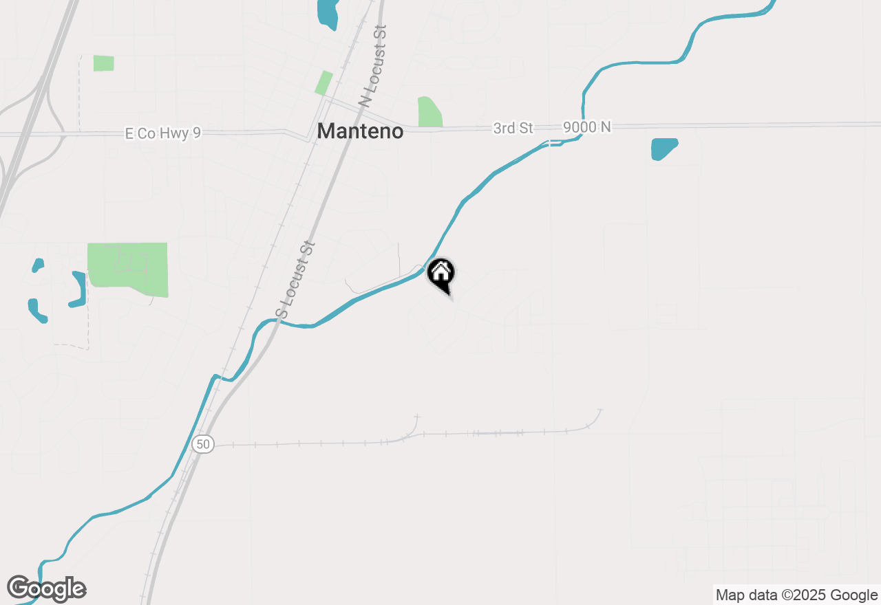 Map of 877 Banyan, Manteno, IL 60950