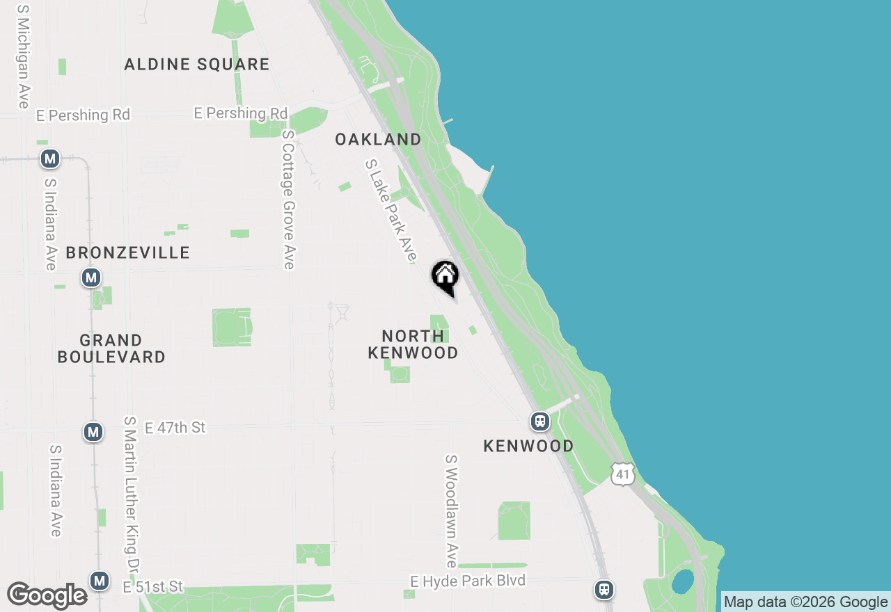 Map of 4405 S Lake Park Avenue #2, Chicago, IL 60653