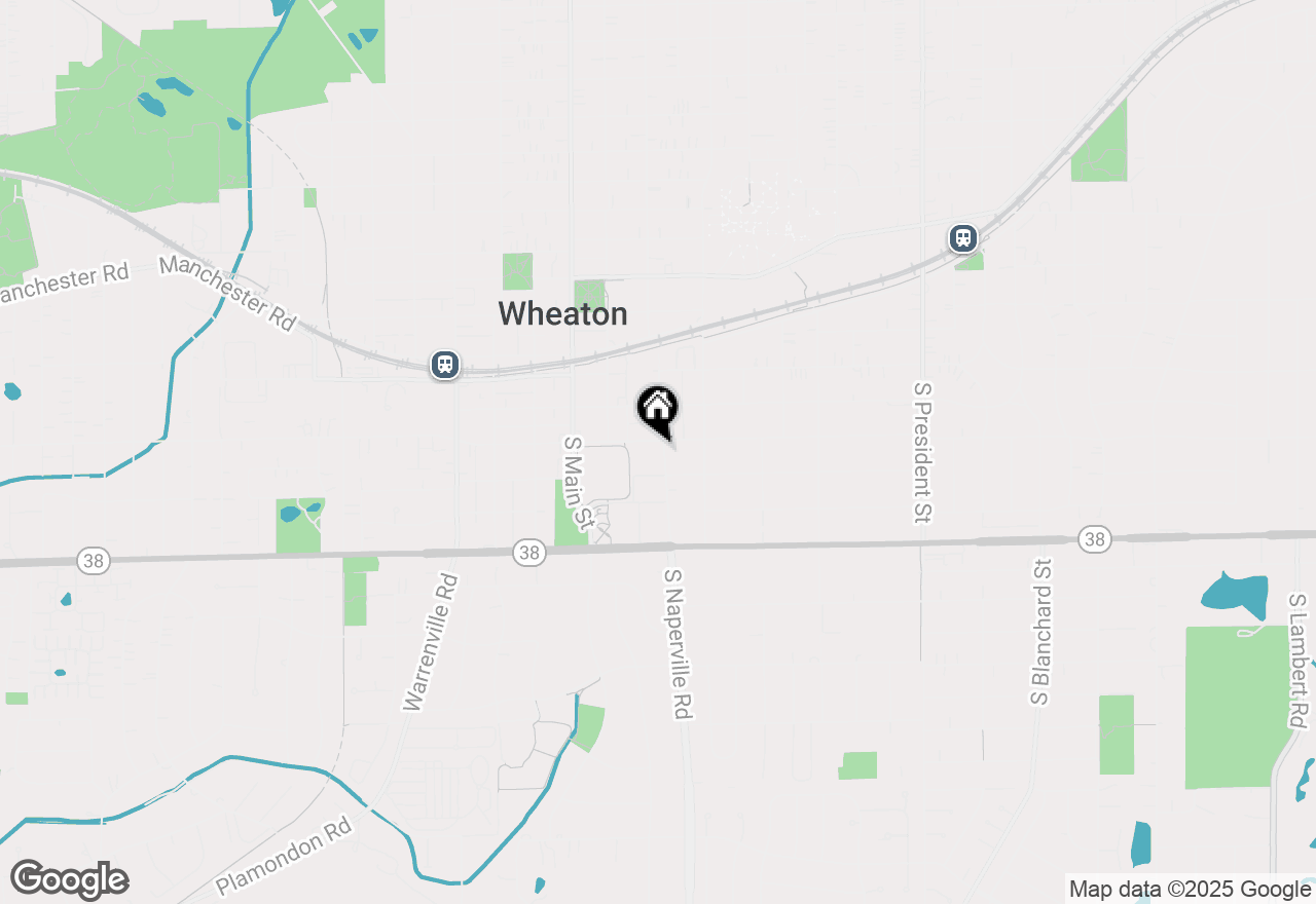 Map of 408 S Naperville Road, Wheaton, IL 60187