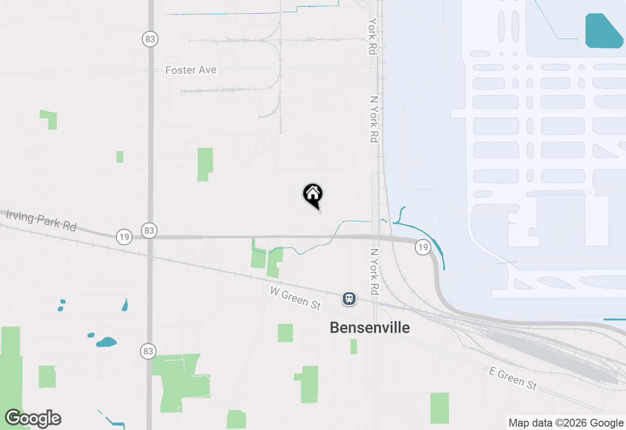 Map of 219 N Walnut Street #H, Bensenville, IL 60106
