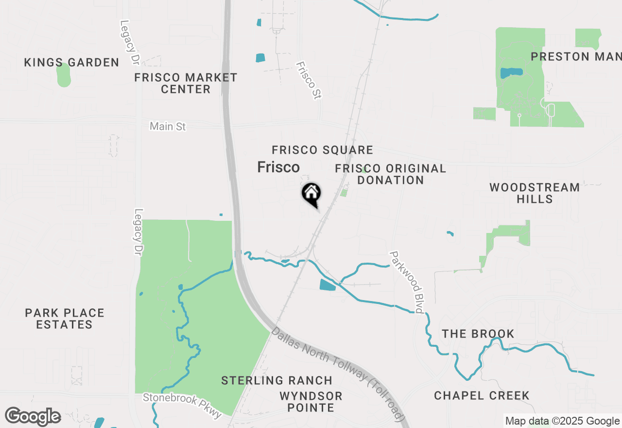 Map of 8234 Library Street, Frisco, TX 75034