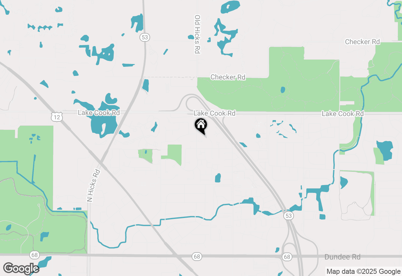 Map of 1010 E Glavin Court #1807, Palatine, IL 60074