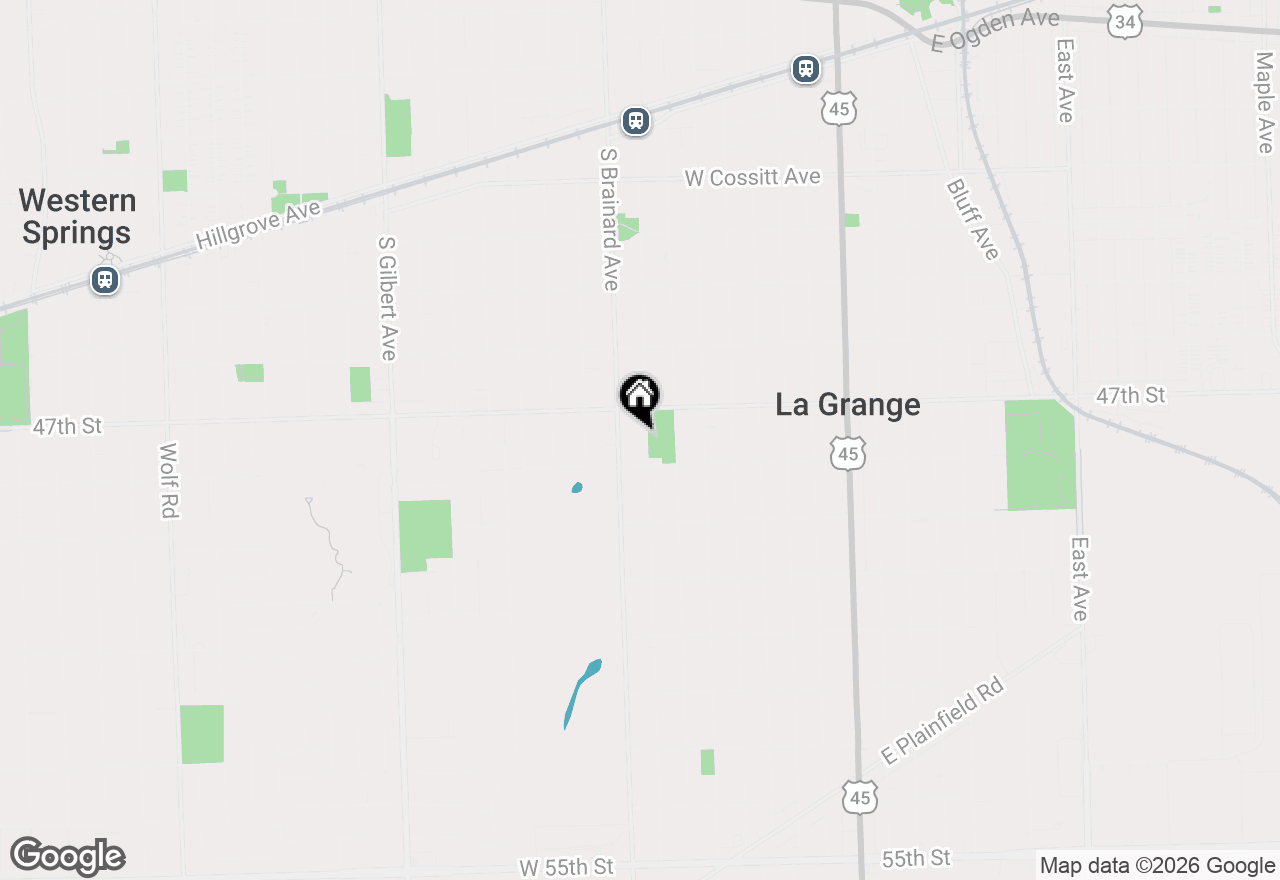 Map of 524 S Stone Avenue, La Grange, IL 60525
