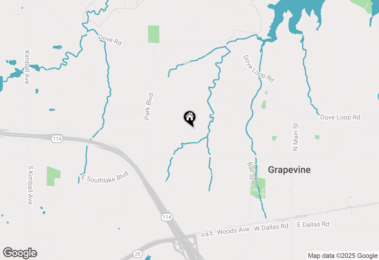 Map of 530 Dove Creek Circle, Grapevine, TX 76051