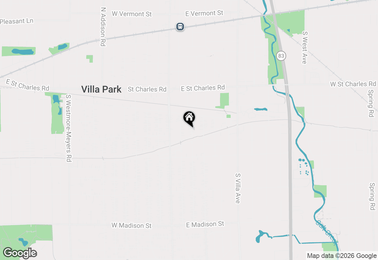 Map of 220 S Illinois Avenue, Villa Park, IL 60181