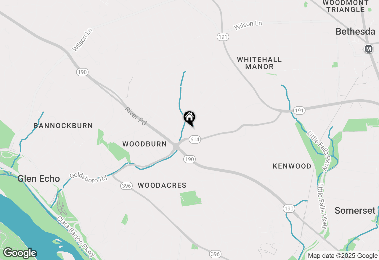 Map of 6513 Millwood Road, Bethesda, MD 20817