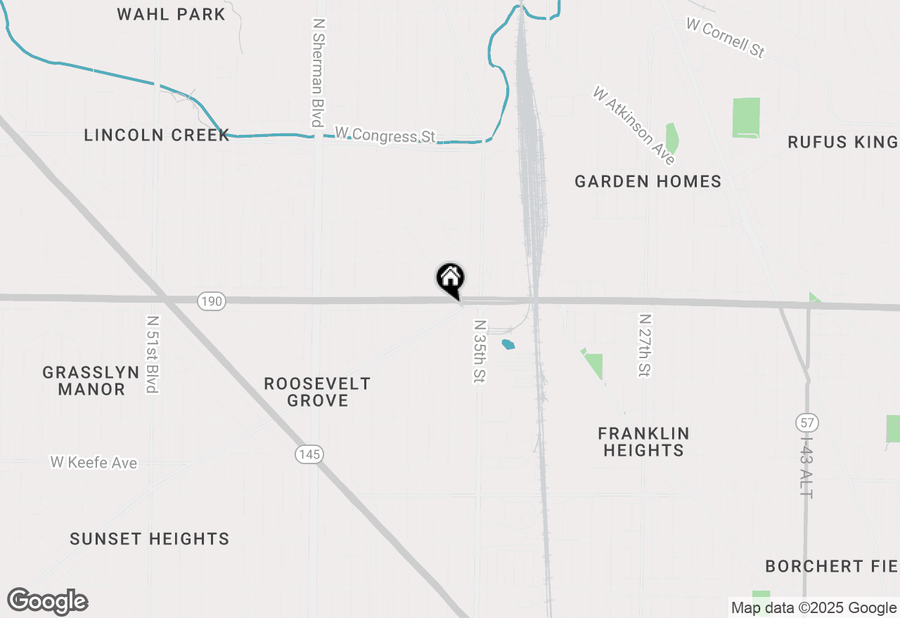 Map of 3612 W Roosevelt Dr, Milwaukee, WI 53216