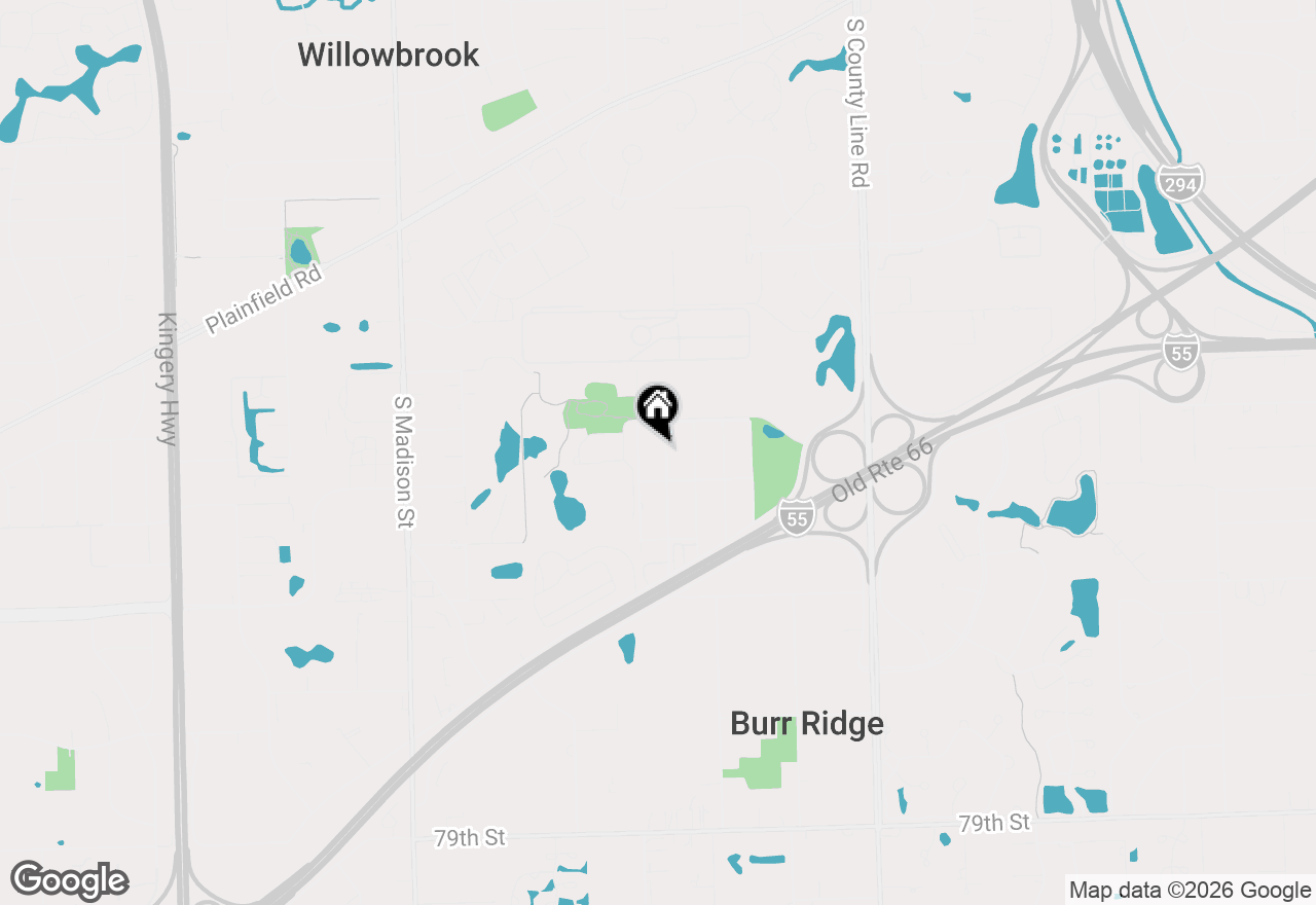Map of (Address confidential), Burr Ridge, Illinois 60527