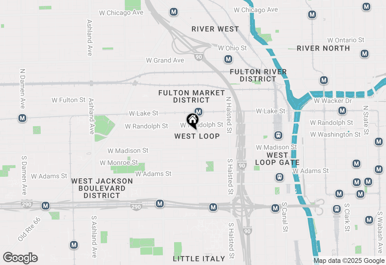 Map of 1000 W Washington Boulevard #418, Chicago, IL 60607