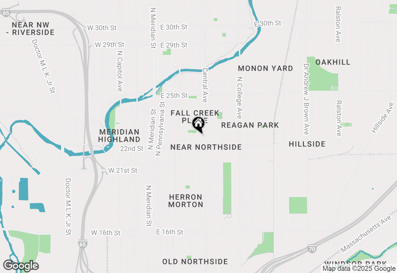 Map of 2237 N New Jersey Street, Indianapolis, IN 46205