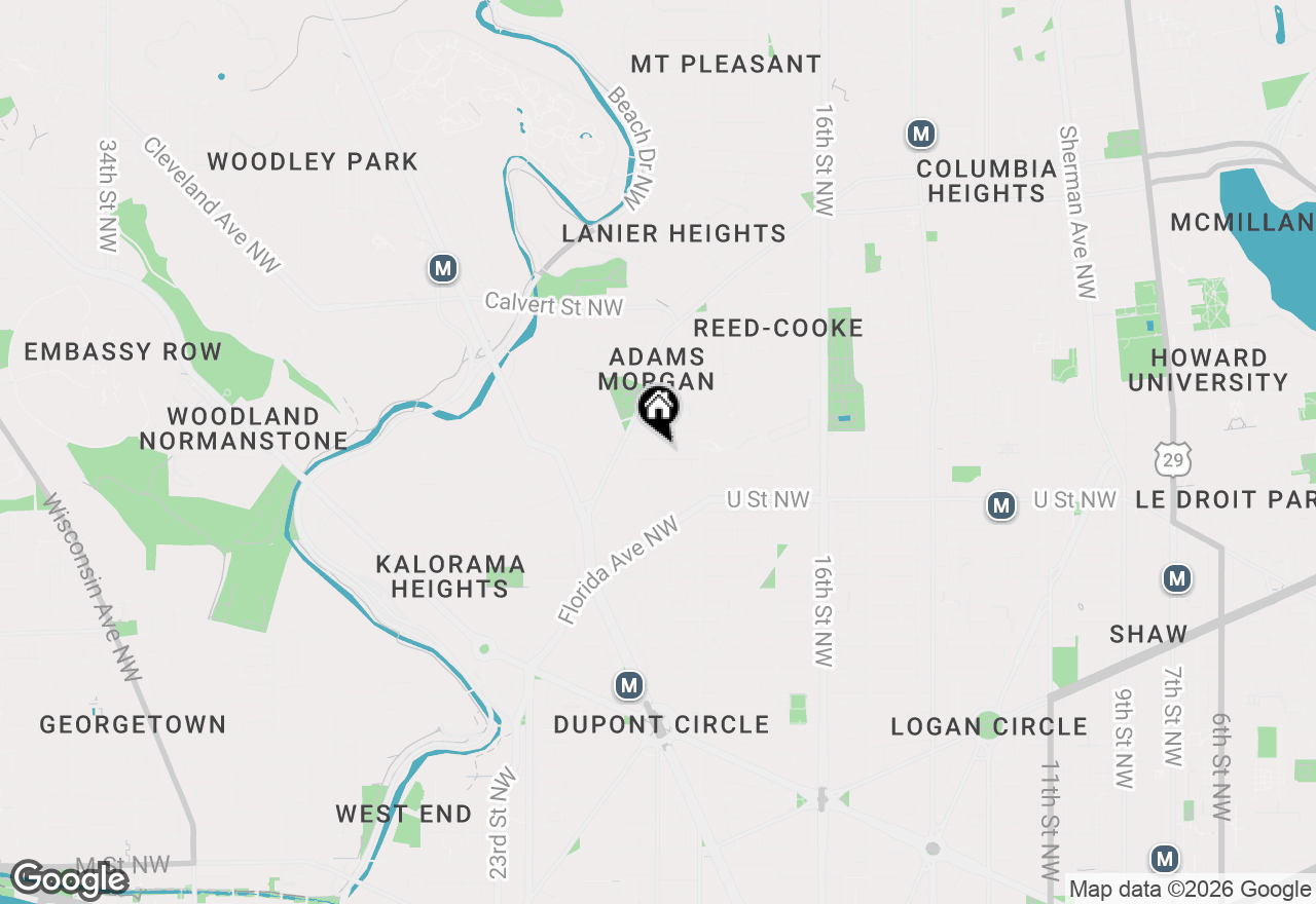 Map of 1848 Wyoming Avenue Nw #201, Washington, DC 20009