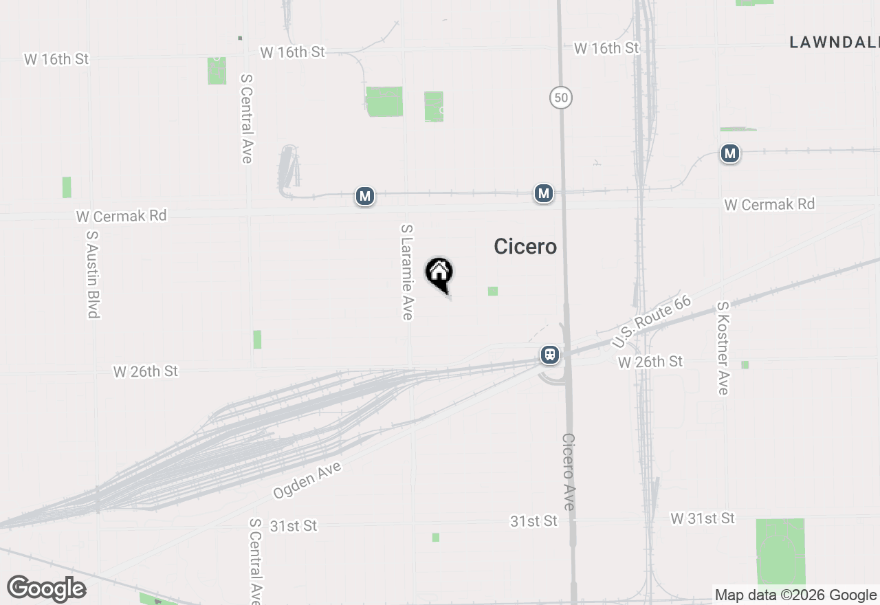 Map of 5108 W 24th Place #2, Cicero, IL 60804