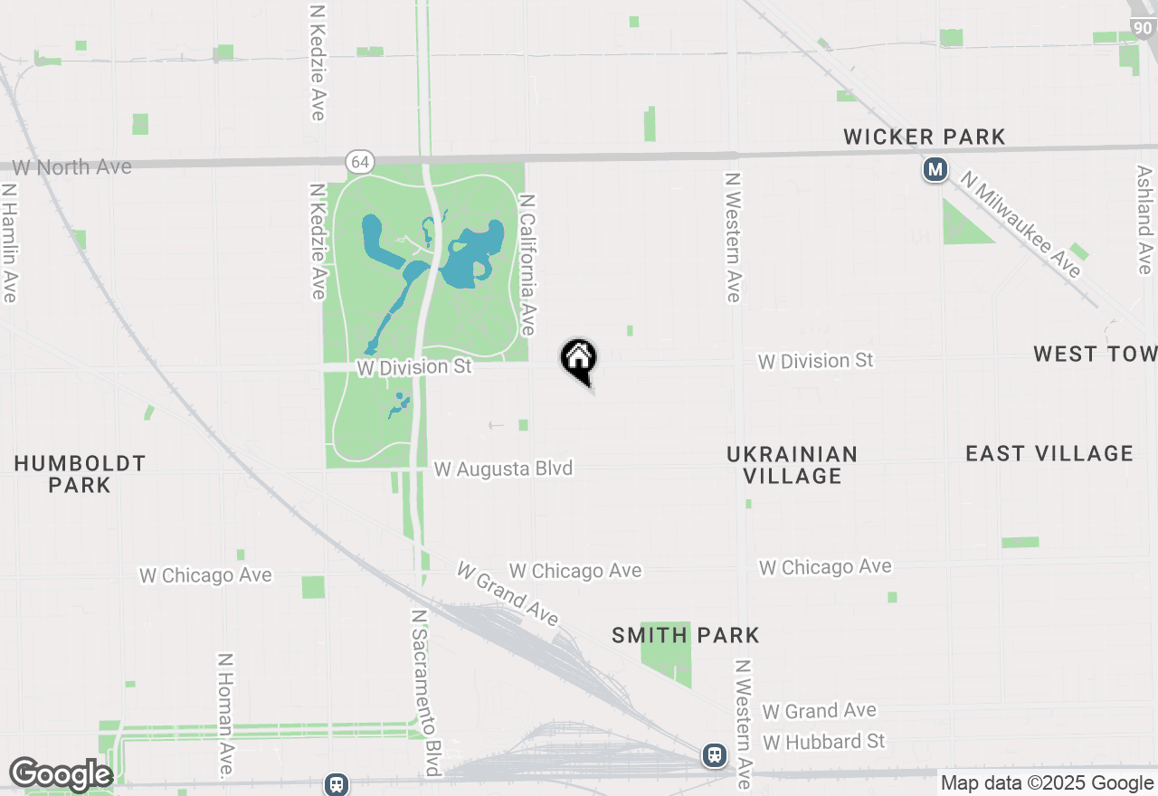 Map of 2701 W Haddon Avenue #3, Chicago, IL 60622