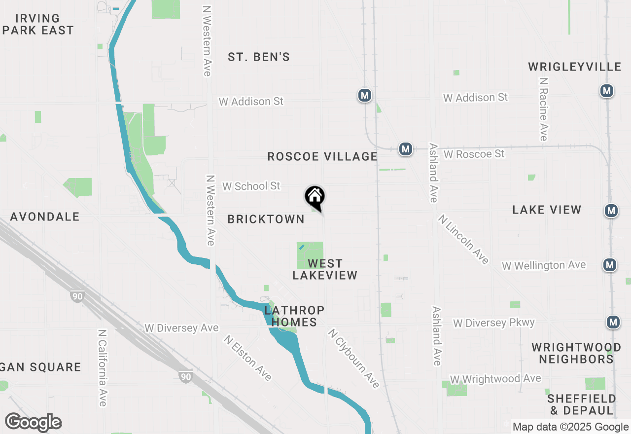 Map of 2011 W Belmont Avenue #208, Chicago, IL 60618