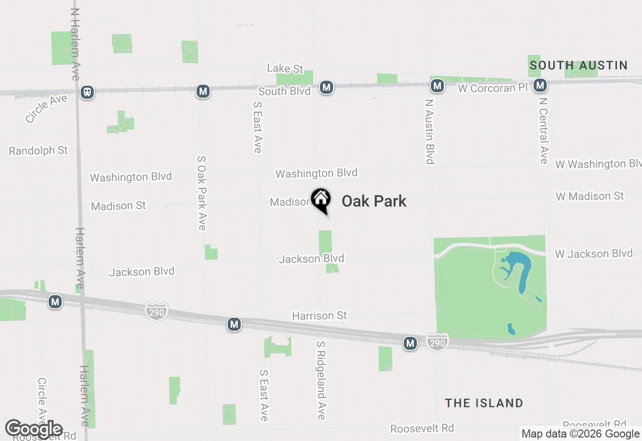 Map of 530 S Ridgeland Avenue, Oak Park, IL 60304