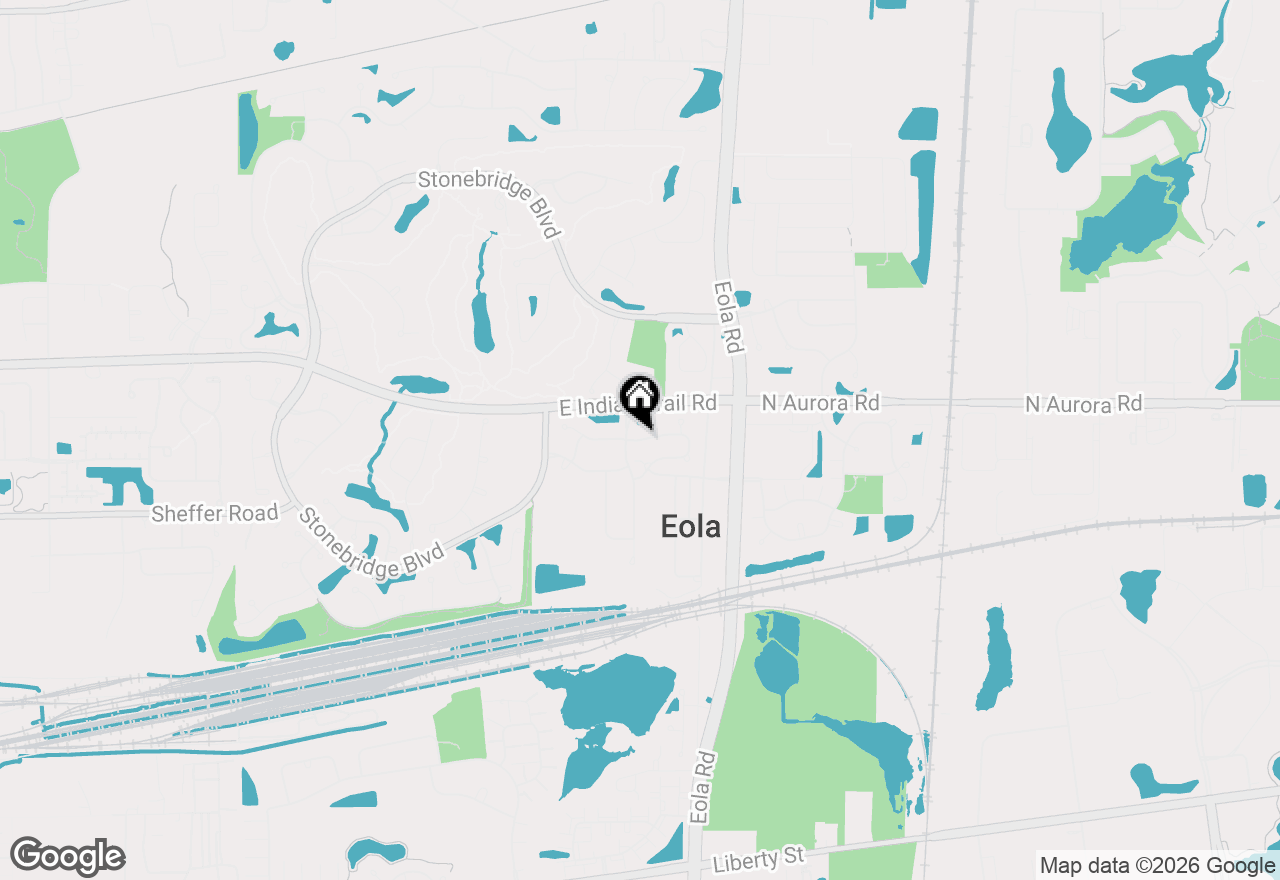 Map of 2826 Peachtree Circle, Aurora, IL 60502