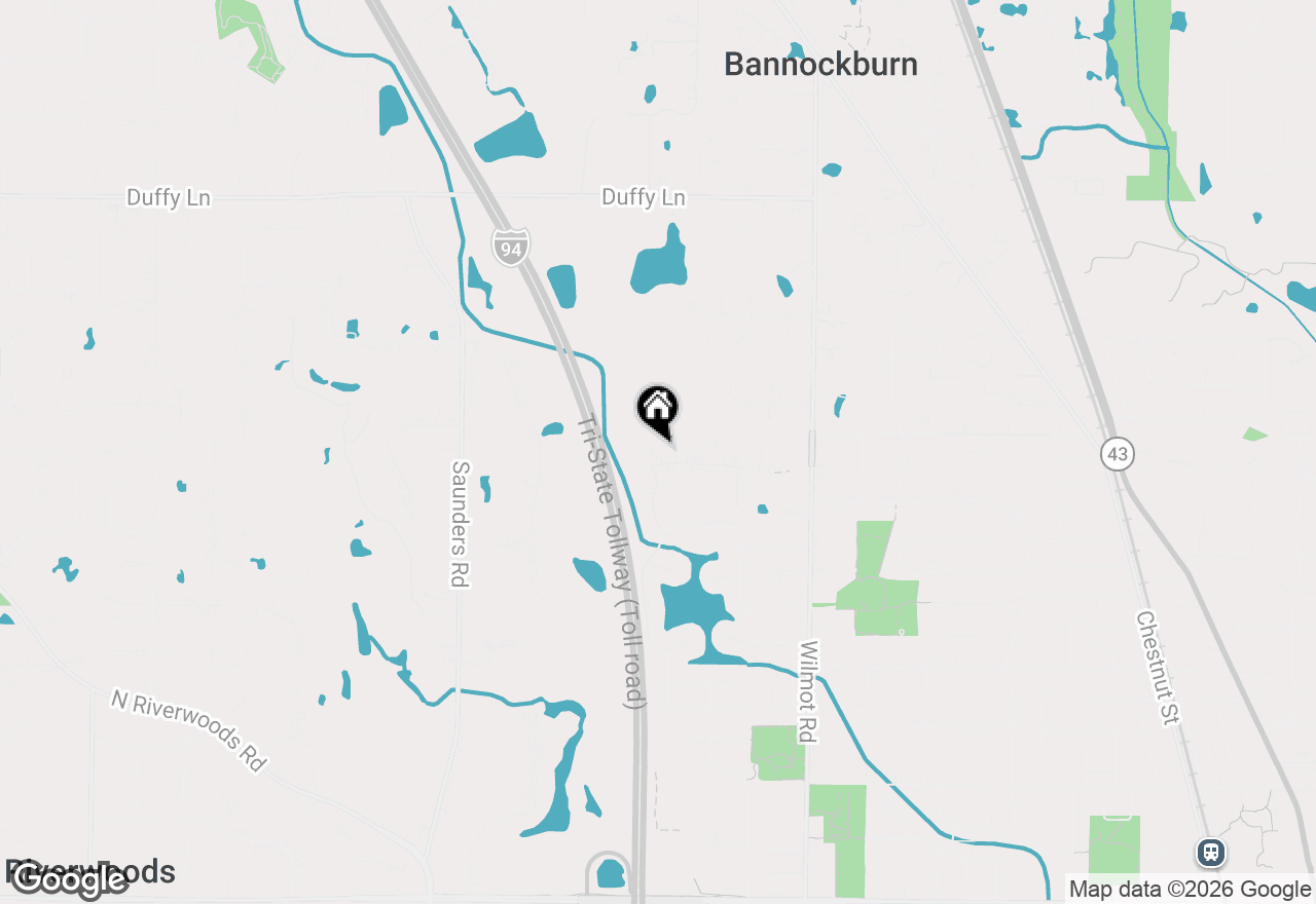 Map of 1900 Hickory Knoll Drive, Deerfield, IL 60015