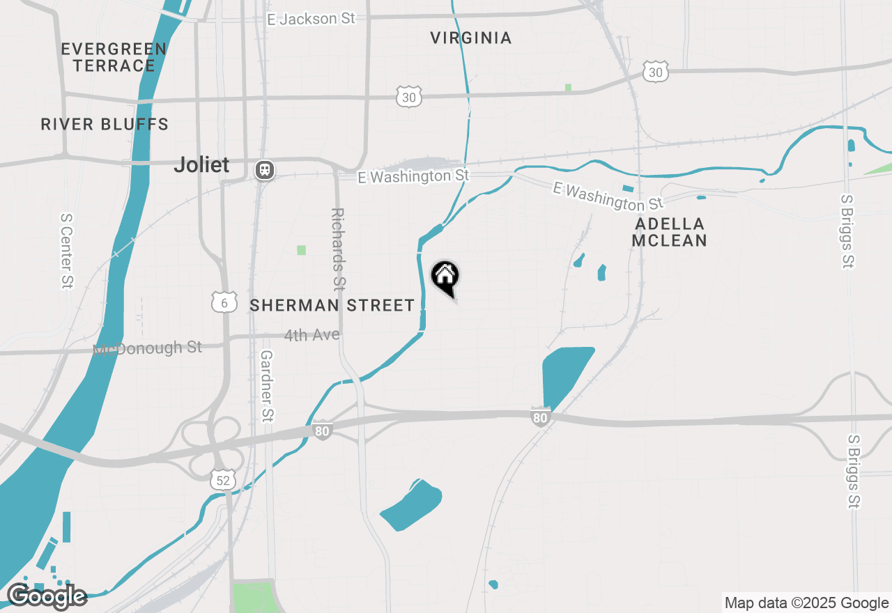 Map of 507 Grant Avenue, Joliet, IL 60433