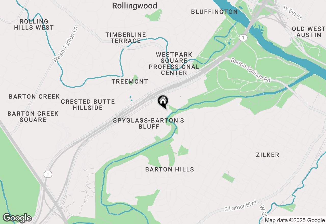 Map of 1301 Spyglass Dr, Austin, TX 78746
