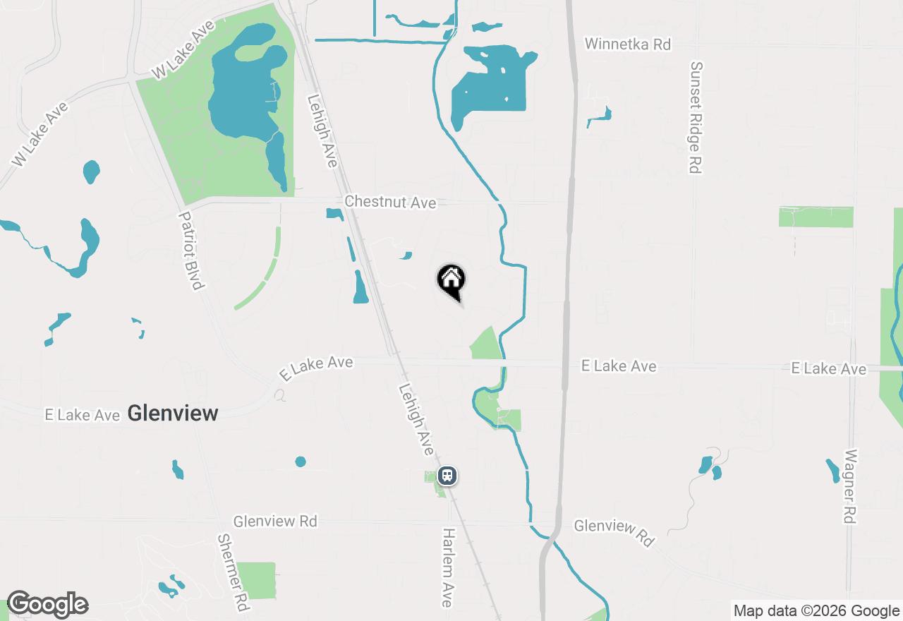 Map of 1419 Blackthorn Drive, Glenview, IL 60025