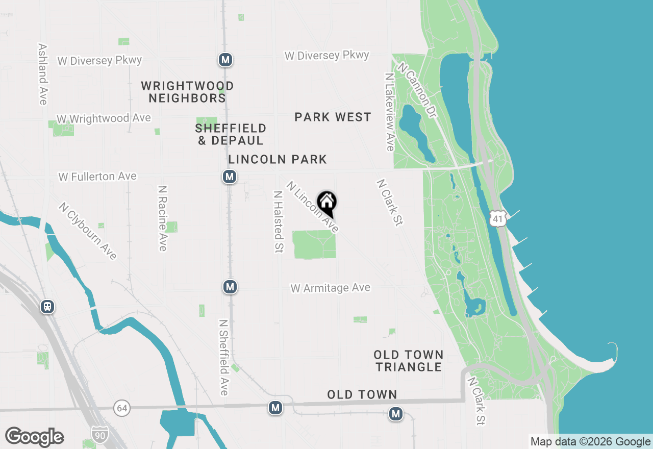 Map of (Address confidential), Chicago, Illinois 60614