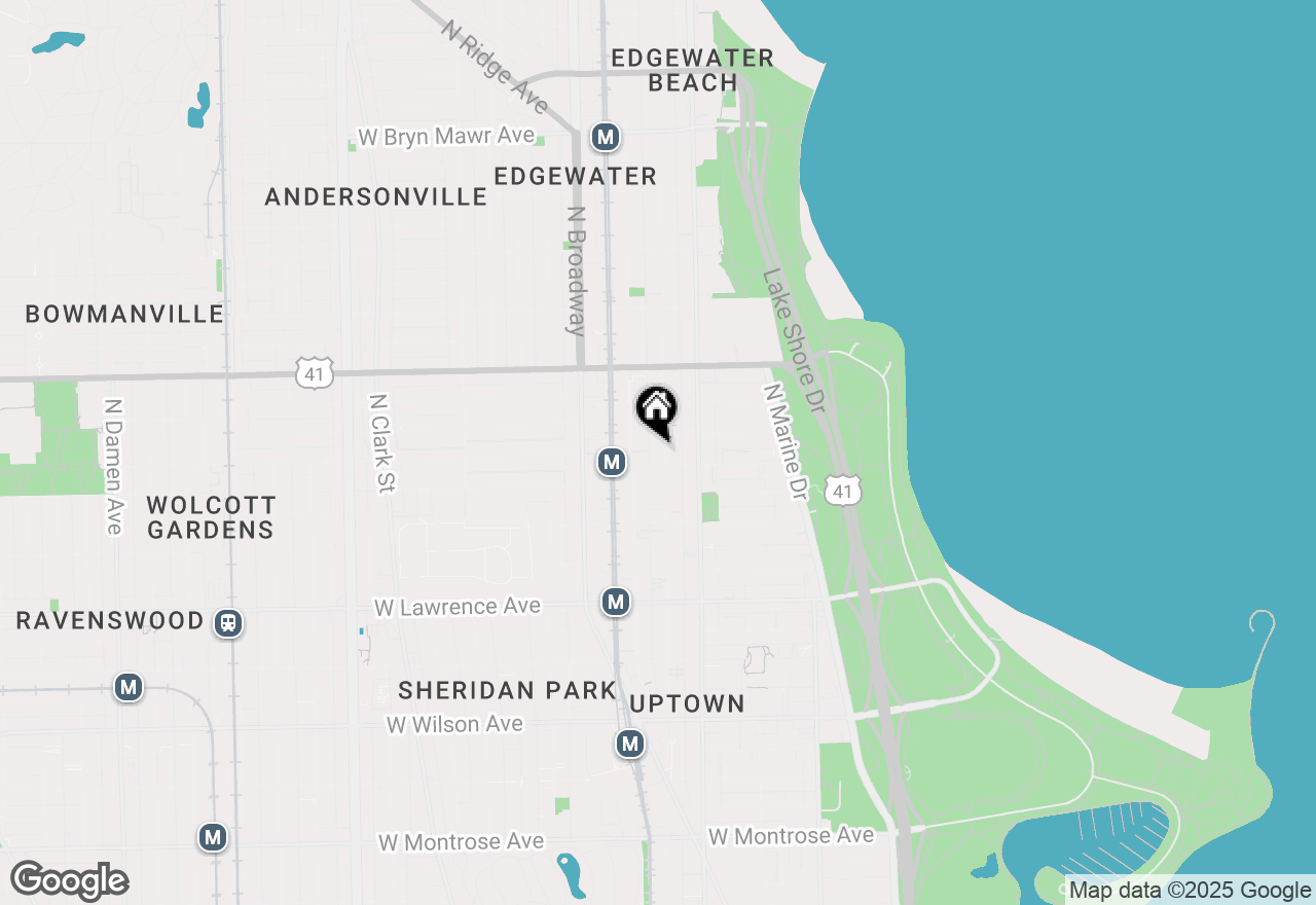 Map of 5014 N Kenmore Avenue #3N, Chicago, IL 60640