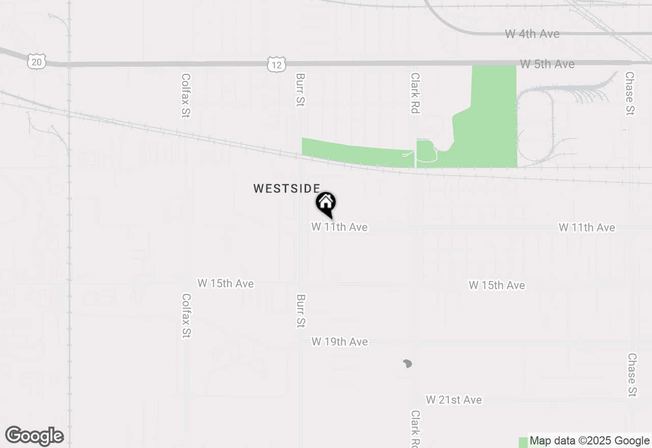 Map of 1092 Hanley Street, Gary, IN 46406