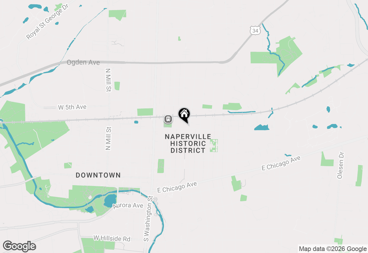 Map of 311 North Avenue, Naperville, IL 60540