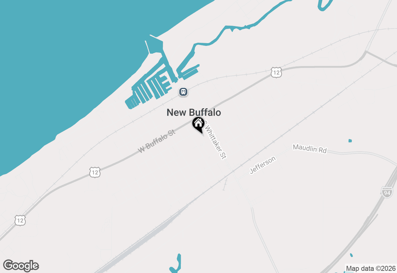Map of 114 N Barton Street, New Buffalo, MI 49117