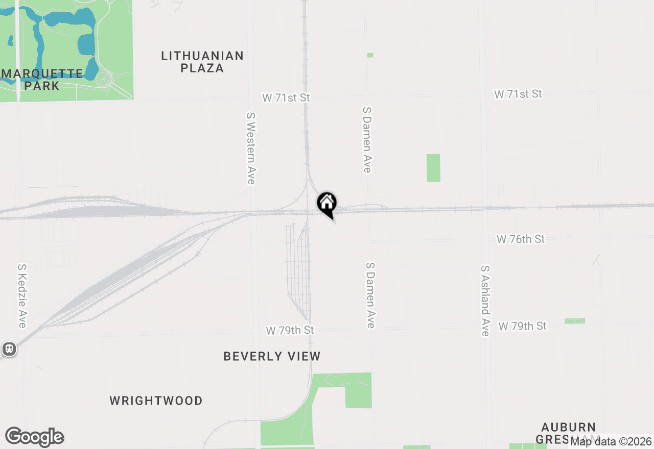 Map of 2133 W 75th Place, Chicago, IL 60620
