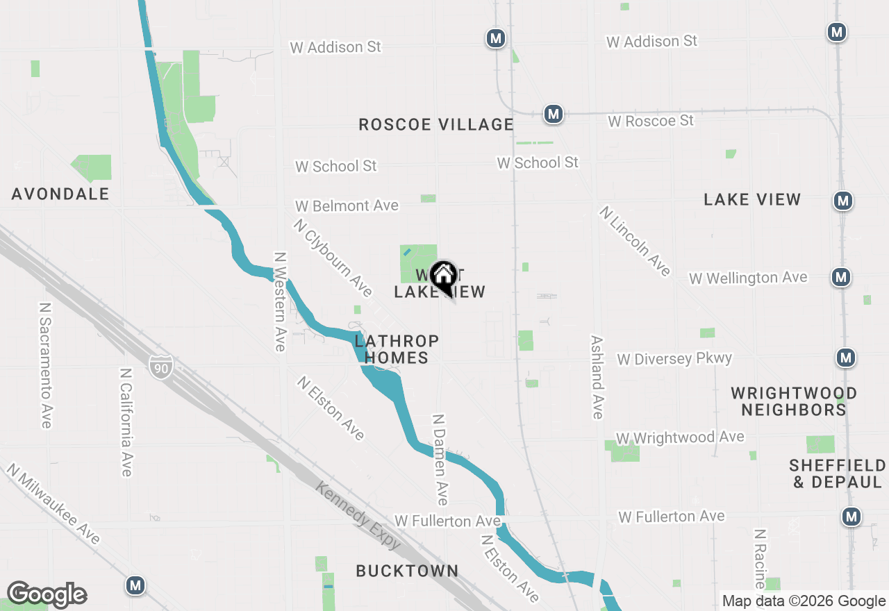 Map of 2925 N Damen Avenue, Chicago, IL 60618