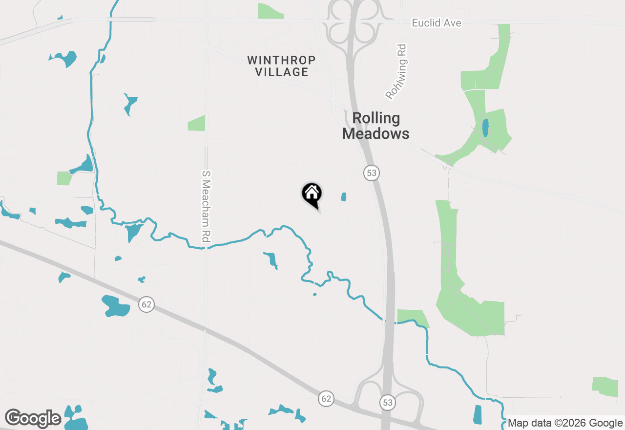 Map of 2 Dogwood Road, Rolling Meadows, IL 60008