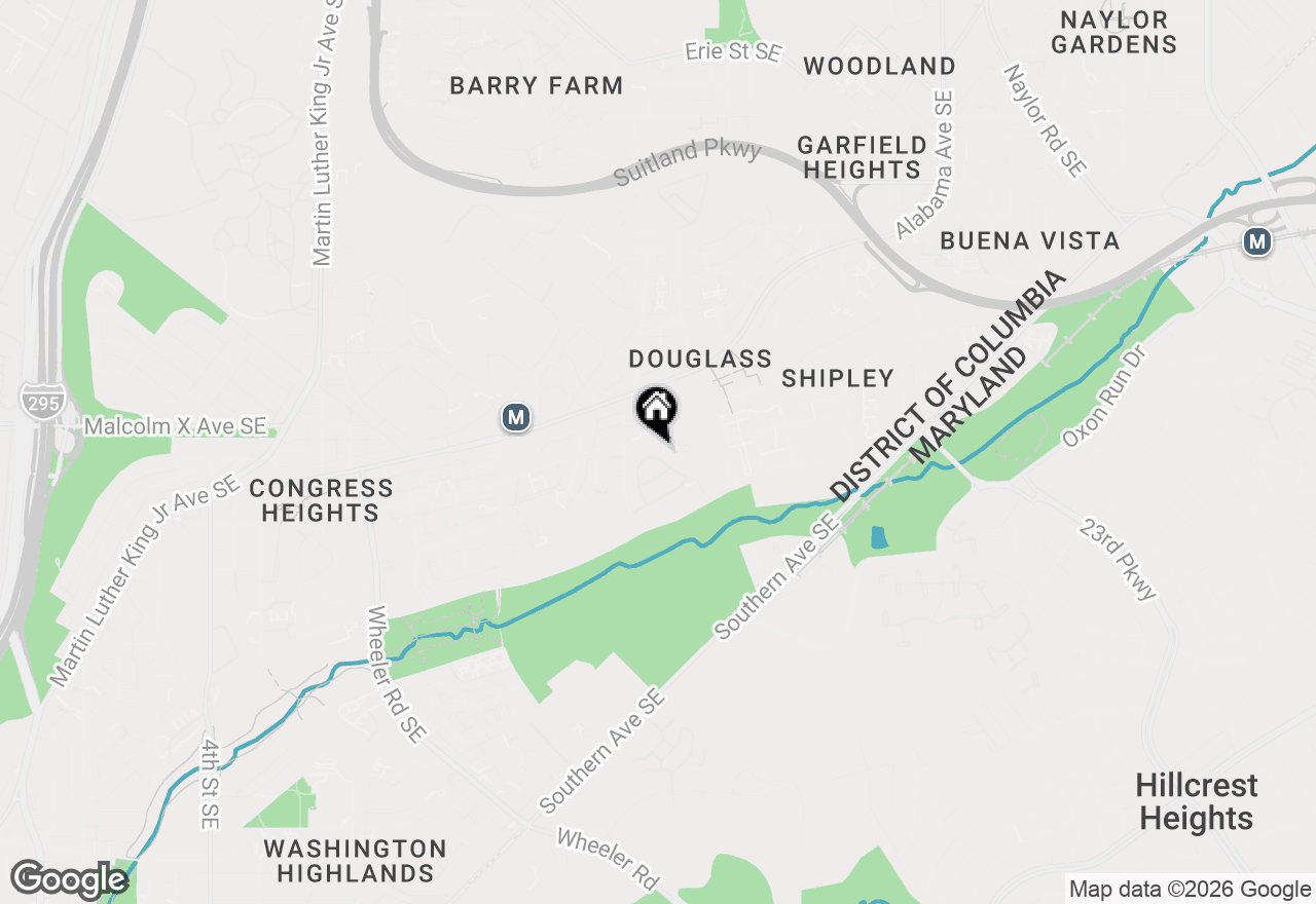 Map of 1024 Cook Drive Se, Washington, DC 20032