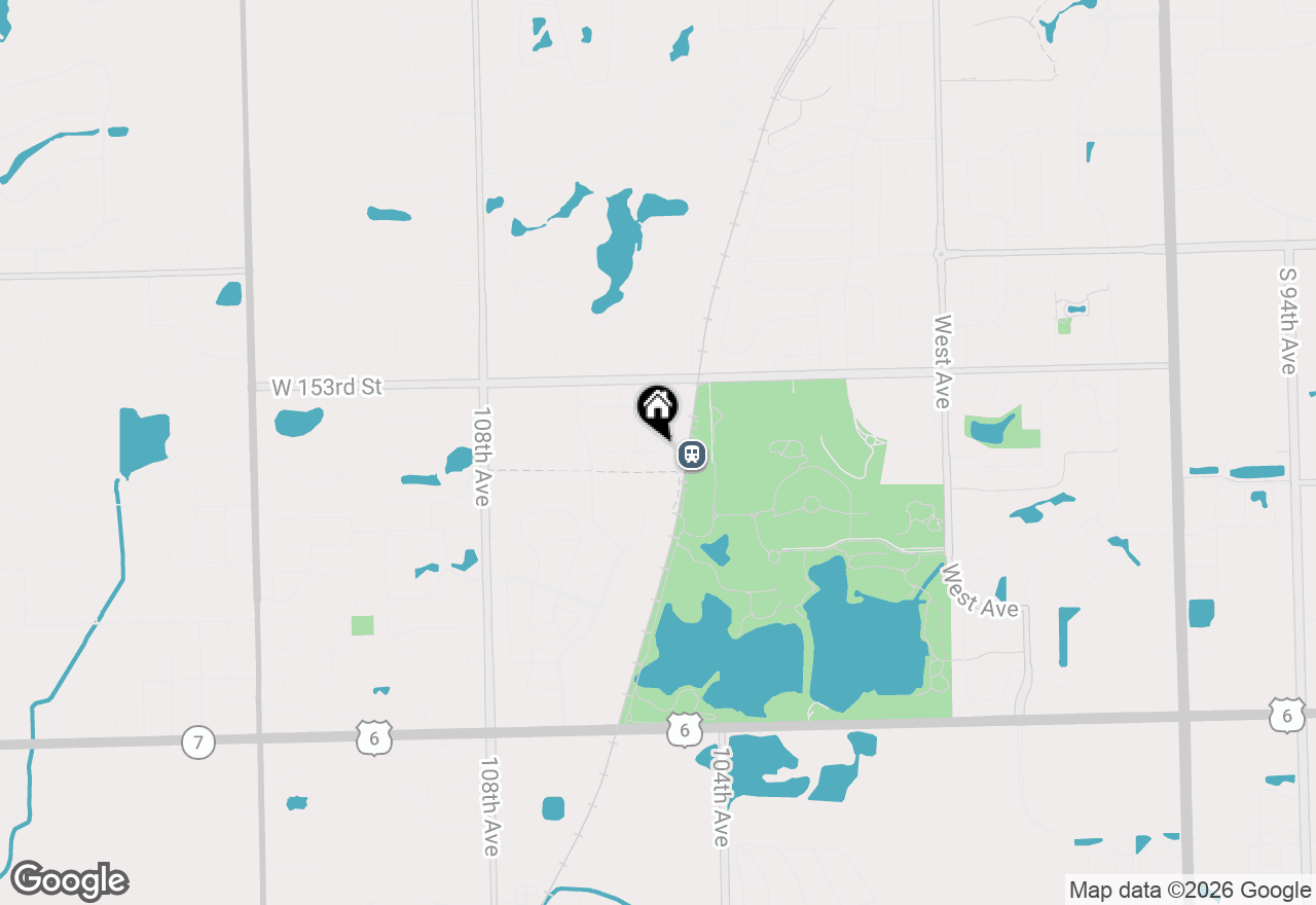 Map of 10592 W 154th Place, Orland Park, IL 60462