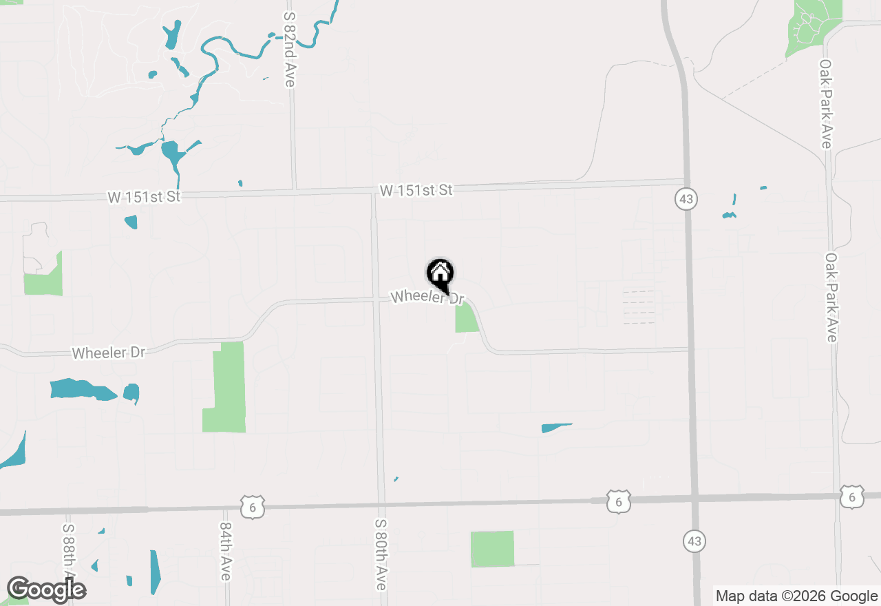 Map of 15360 Orchid Court, Orland Park, IL 60462