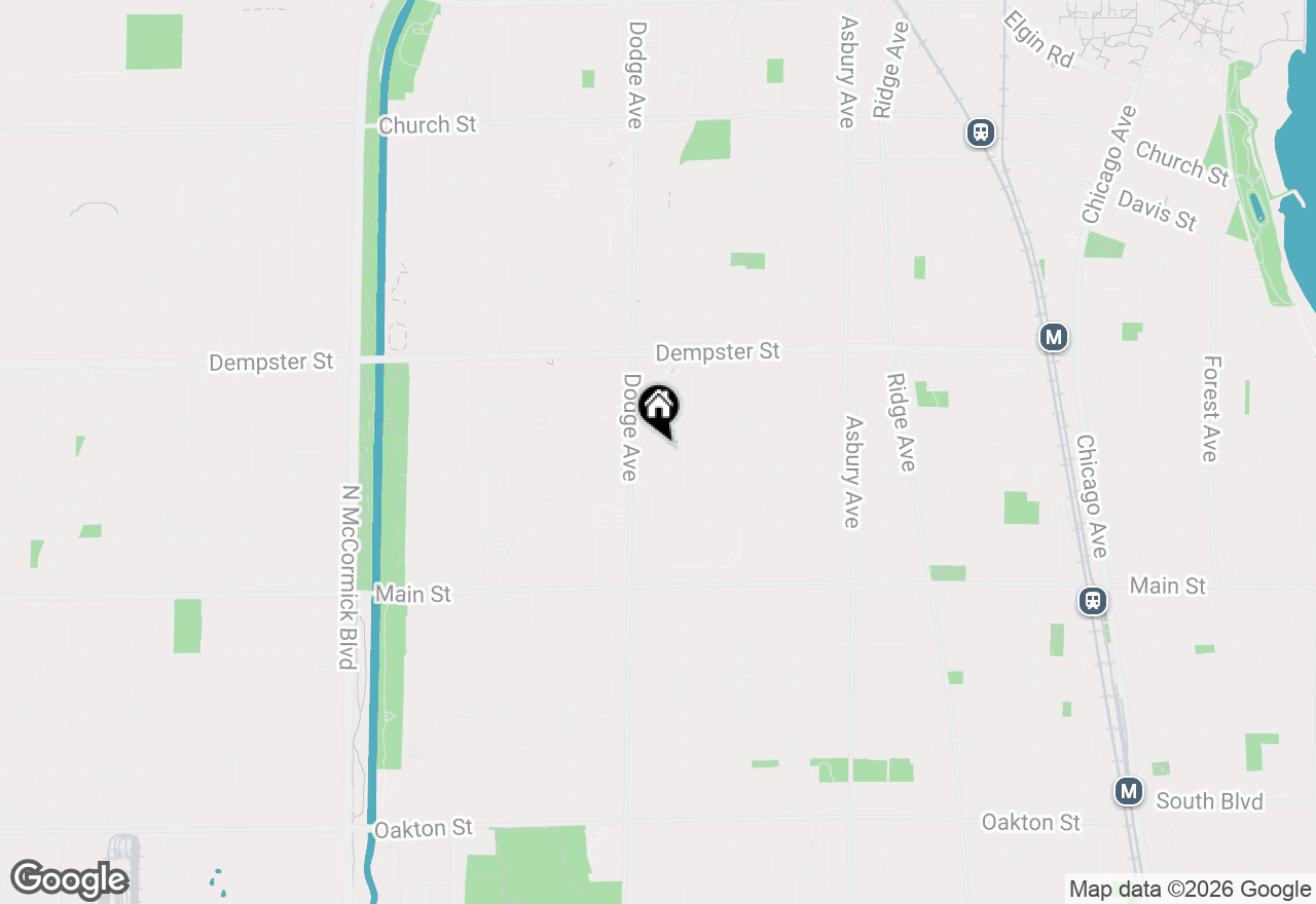 Map of 1116 Darrow Avenue #2F, Evanston, IL 60202