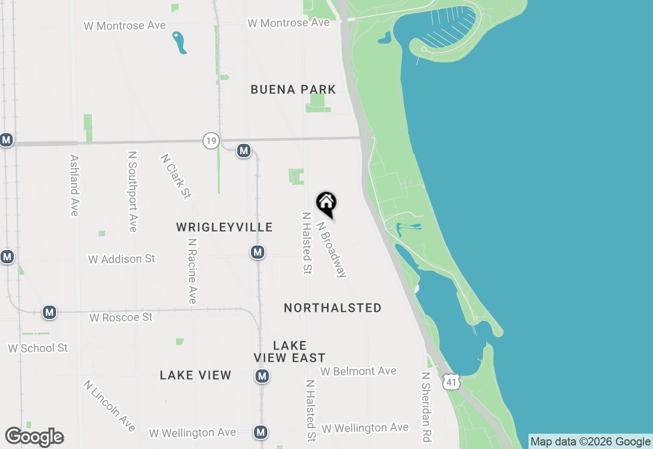 Map of 735 W Waveland Avenue #3, Chicago, IL 60613