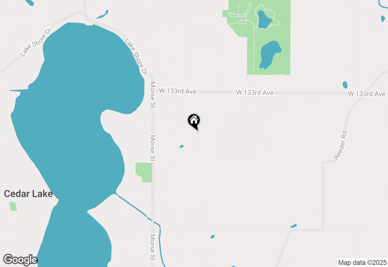 Map of 13520 Hobart Street, Cedar Lake, IN 46303
