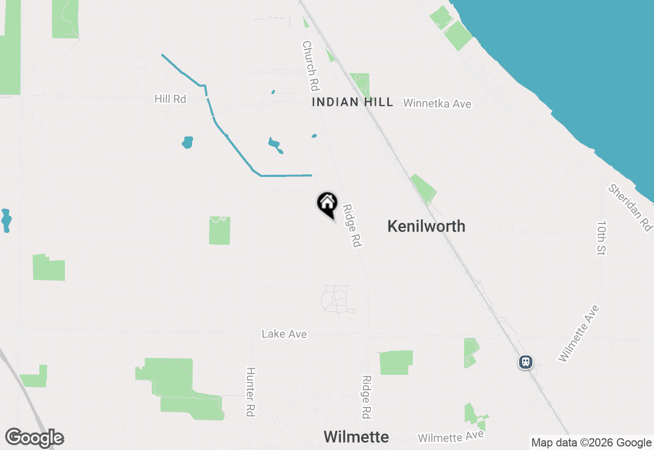 Map of 2022 Kenilworth Avenue, Wilmette, IL 60091